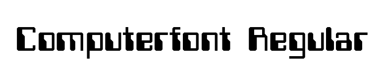 Computerfont Regular font preview