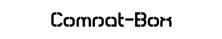 Comsat-Box font preview