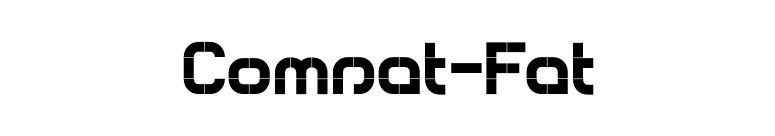 Comsat-Fat font preview
