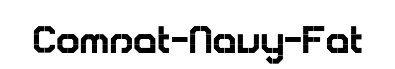 Comsat-Navy-Fat font preview