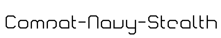 Comsat-Navy-Stealth font preview