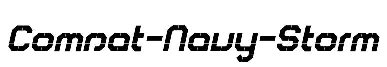 Comsat-Navy-Storm font preview