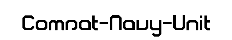 Comsat-Navy-Unit font preview