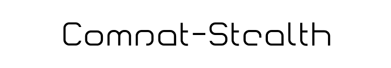 Comsat-Stealth font preview