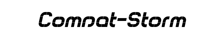 Comsat-Storm font preview