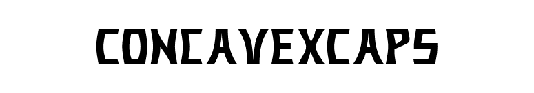 ConcavexCaps font preview