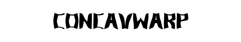 ConcavWarp font preview