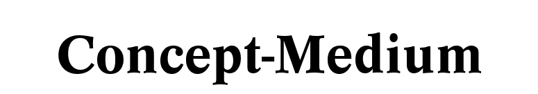 Concept-Medium font preview