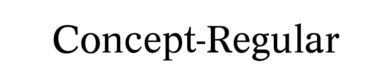 Concept-Regular font preview