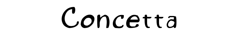 Concetta font preview