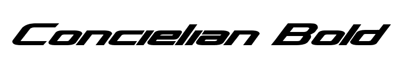 Concielian Bold font preview