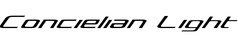 Concielian Light font preview