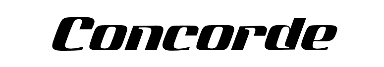 Concorde font preview