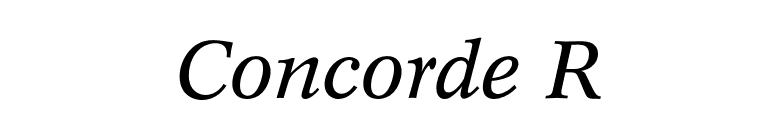 Concorde R font preview
