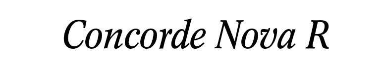 Concorde Nova R font preview