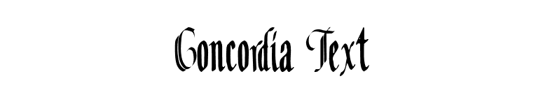Concordia Text font preview