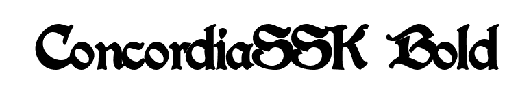 ConcordiaSSK Bold font preview