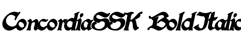 ConcordiaSSK BoldItalic font preview