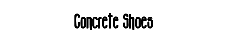 Concrete Shoes font preview