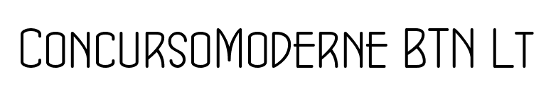 ConcursoModerne BTN Lt font preview
