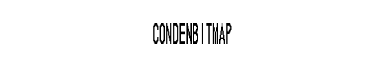 CondenBitmap font preview