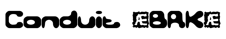 Conduit (BRK) font preview