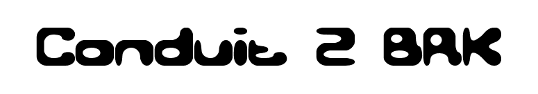 Conduit 2 BRK font preview