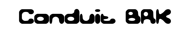Conduit BRK font preview