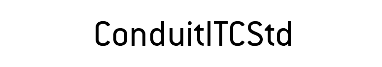 ConduitITCStd font preview