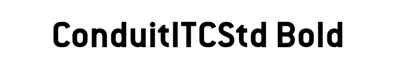 ConduitITCStd Bold font preview