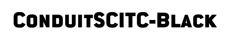 ConduitSCITC-Black font preview