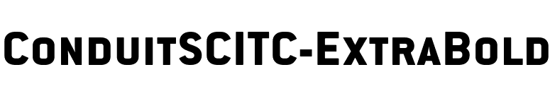 ConduitSCITC-ExtraBold font preview