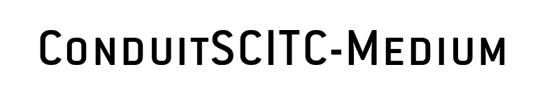 ConduitSCITC-Medium font preview