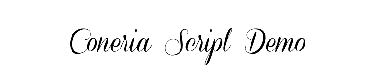 Coneria Script Demo font preview