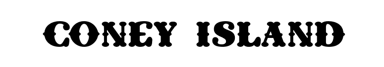 Coney Island font preview