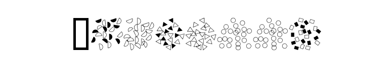 Confetti font preview
