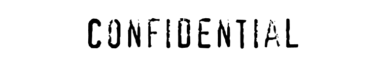 Confidential font preview