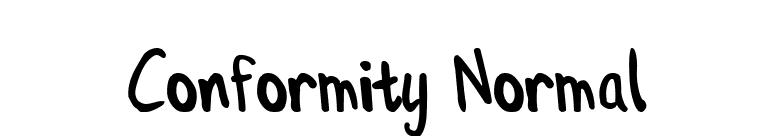 Conformity Normal font preview