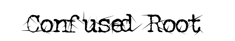 Confused Root font preview