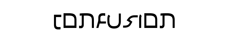 Confusion font preview