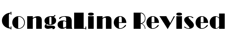 CongaLine Revised font preview