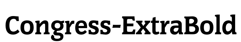 Congress-ExtraBold font preview