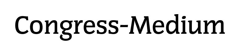 Congress-Medium font preview