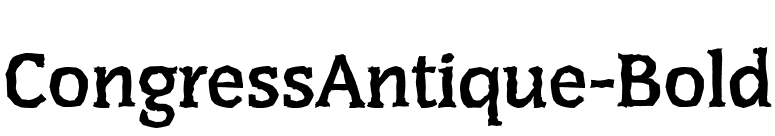 CongressAntique-Bold font preview