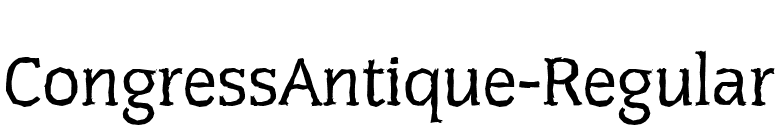CongressAntique-Regular font preview