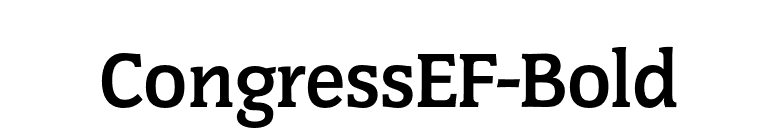 CongressEF-Bold font preview