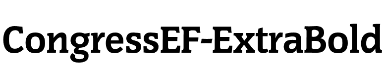 CongressEF-ExtraBold font preview