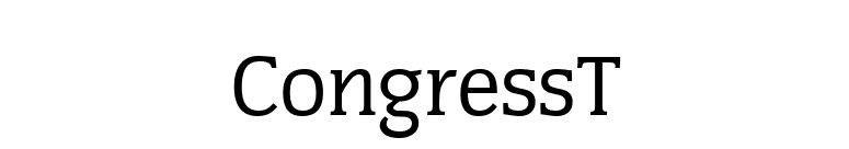 CongressT font preview