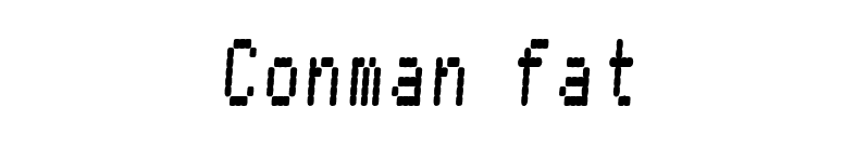 Conman fat font preview