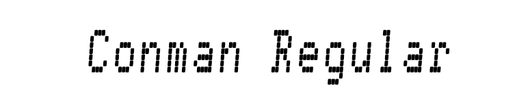 Conman Regular font preview